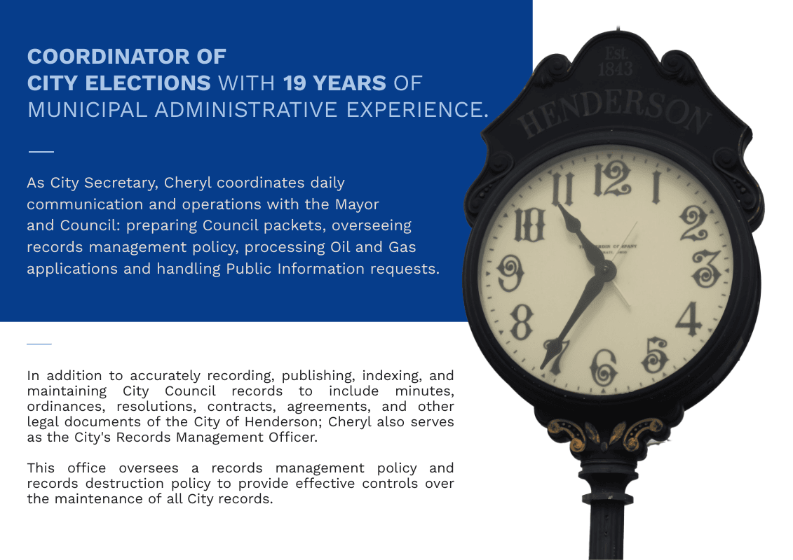 City Secretary Responsibilities 