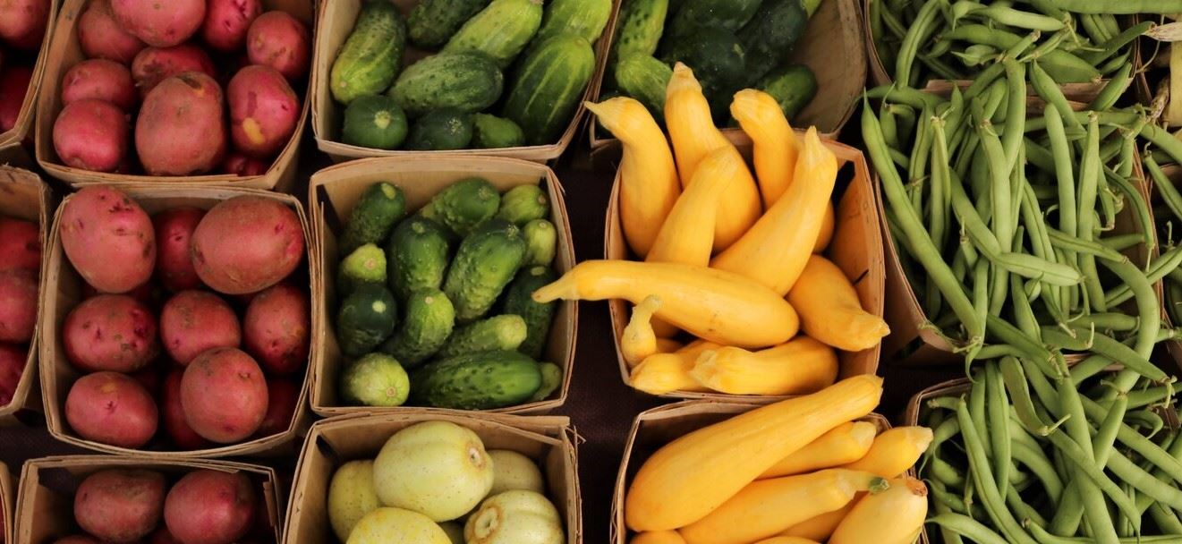 Fresh fruits and vegetables 